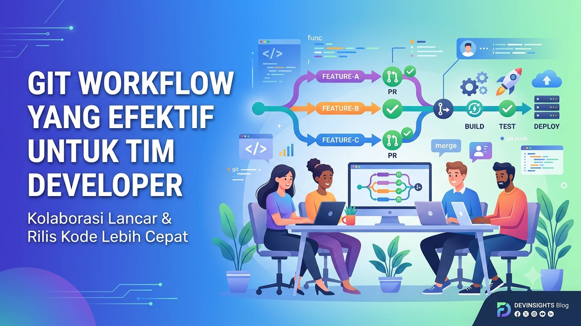 Git Workflow yang Efektif untuk Tim Developer: Best Practices Branching dan Kolaborasi