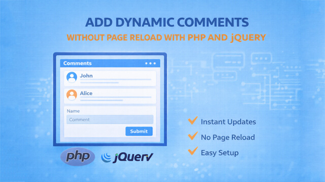 Cara Menambahkan Komentar Dinamis Tanpa Reload dengan PHP dan jQuery