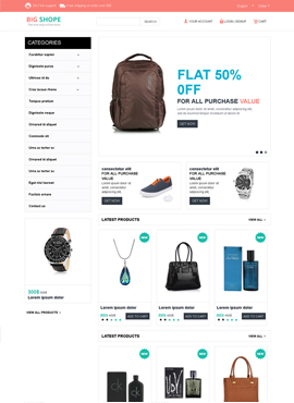 Big Shope Responsive Template Index