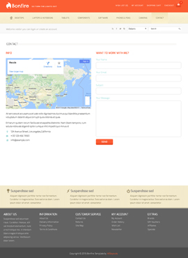 Bonfire Responsive Template Contact