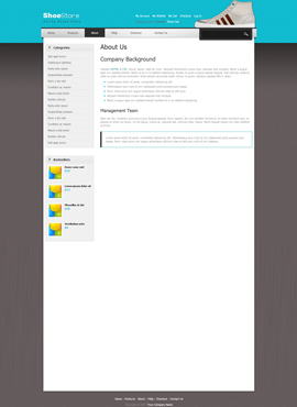 Shoes Desktop Web Template About
