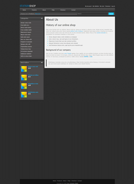 Station Shop Desktop Web Template About